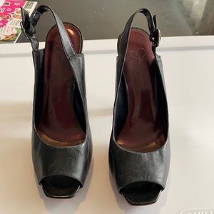 Jessica Simpson Helga. Size 9 1/2. Black 5” heel